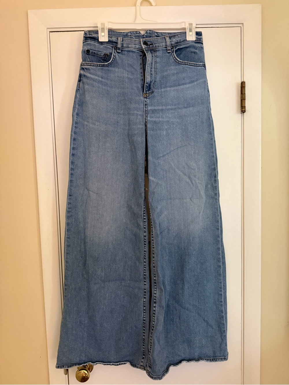 ASKK NY Light Blue Wide-Leg High-Rise Jeans